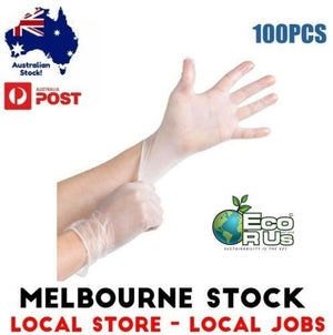 1 x Abso Vinyl Gloves (100Pcs) - Eco R Us - Limited Stock